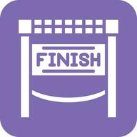 Finish Line Vector Icon Design