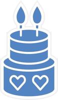 Cake Icon Vetor Style vector