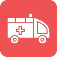 Ambulance Vector Icon Design