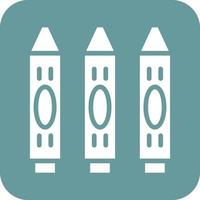 Pencil Crayon Vector Icon Design