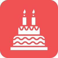 Birthday Cake Vector Icon Design