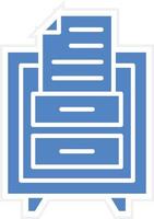 File Drawer Vector Icon Design