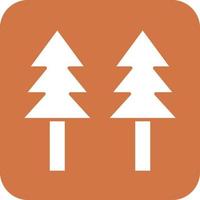 Pine Tree Icon Vetor Style vector