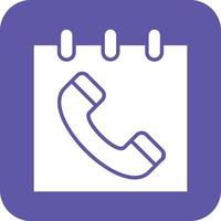 Schedule Call Vector Icon Design