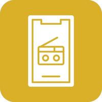 Mobile Radio Vector Icon Design