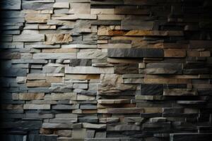 An amazing snapshot of a natural stone clad wall photo