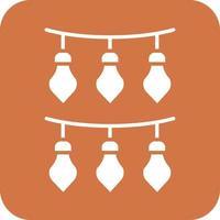 New Year Lights Vector Icon Design
