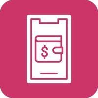 Mobile Wallet Vector Icon Design