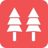 Pine Tree Icon Vetor Style vector
