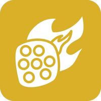 Meteorite Vector Icon Design