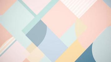 Abstract geometric background. Minimalistic design. Pastel colors. photo