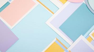 Abstract geometric background. Minimalistic design. Pastel colors. photo