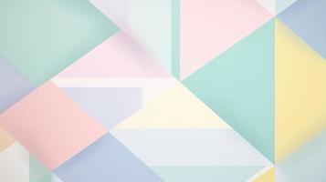 Abstract geometric background. Minimalistic design. Pastel colors. photo