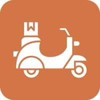 Delivery Scooter Icon Vetor Style vector