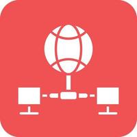 Global Network Icon Vetor Style vector