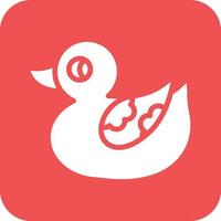 Duck Toy Vector Icon Design