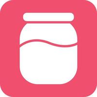 Honey Jar Vector Icon Design