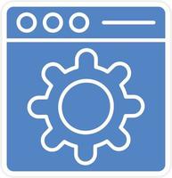 Web Setting Icon Vetor Style vector