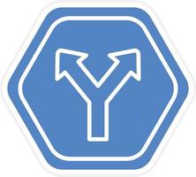 Intersection Vector Icon Design