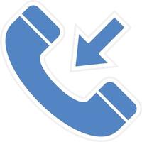 Incoming Call Vector Icon Design