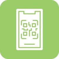 Mobile Qr Code Vector Icon Design