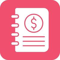 Accounting Book Vector Icon Design