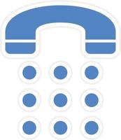 Phone Dial Vector Icon Design