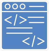 Programming Icon Vetor Style vector