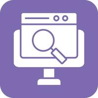 Online Search Vector Icon Design