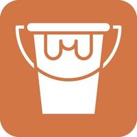Paint Bucket Vector Icon Design