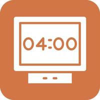 Digital Clock Vector Icon Design