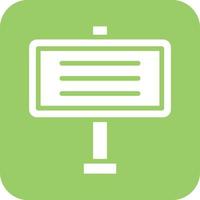 Signboard Vector Icon Design