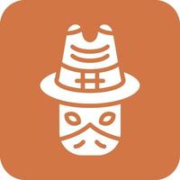 diseño de icono de vector de bandido