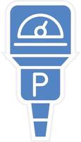Parking Meter Vector Icon Design