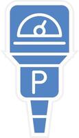 Parking Meter Vector Icon Design