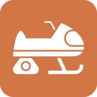 Snowmobile Icon Vetor Style vector