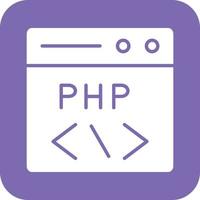 PHP Coding Vector Icon Design