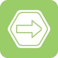 One Way Vector Icon Design