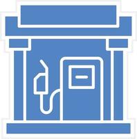 Petrol Station Vector Icon Design