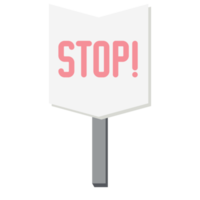 Placard Stop Demonstration Public Awareness Protest Signboard Stick png