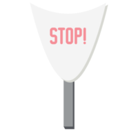 Placard Stop Demonstration Public Awareness Protest Signboard Stick png