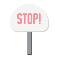 Placard Stop Demonstration Public Awareness Protest Signboard Stick png