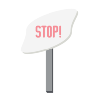 Placard Stop Demonstration Public Awareness Protest Signboard Stick png