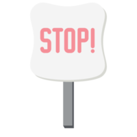 Placard Stop Demonstration Public Awareness Protest Signboard Stick png