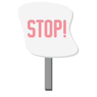 Placard Stop Demonstration Public Awareness Protest Signboard Stick png