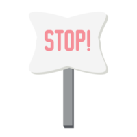 Placard Stop Demonstration Public Awareness Protest Signboard Stick png