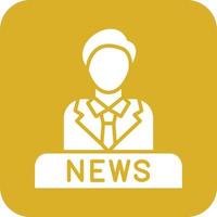 News Anchor Icon Vetor Style vector