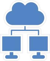 Cloud computing Vector Icon Design
