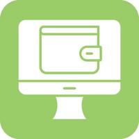 Online Wallet Vector Icon Design