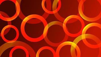 Red circles gradient background vector